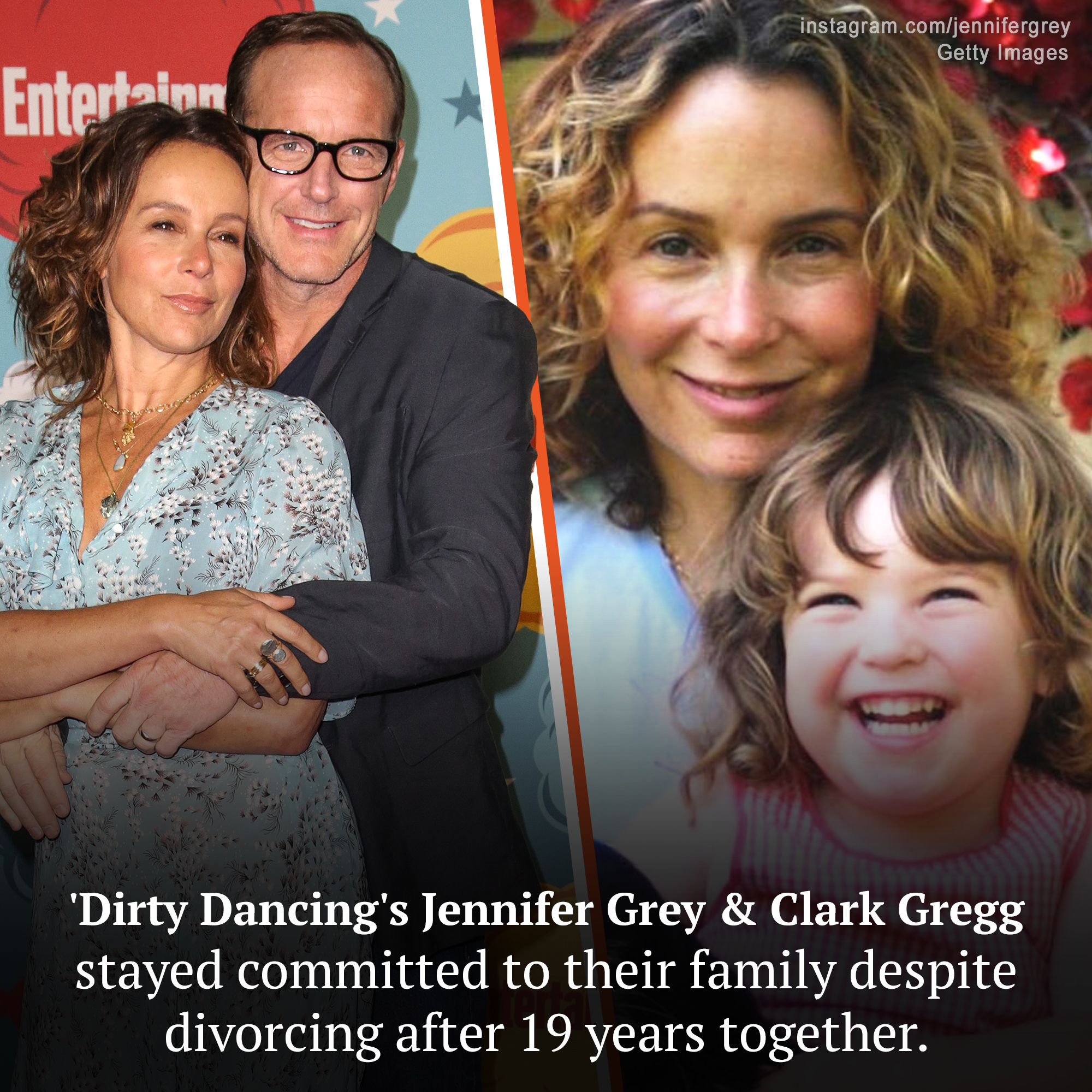 Jennifer Grey Was Married to Clark Gregg for 19 Years and Share a Child — She Cried When They Separated