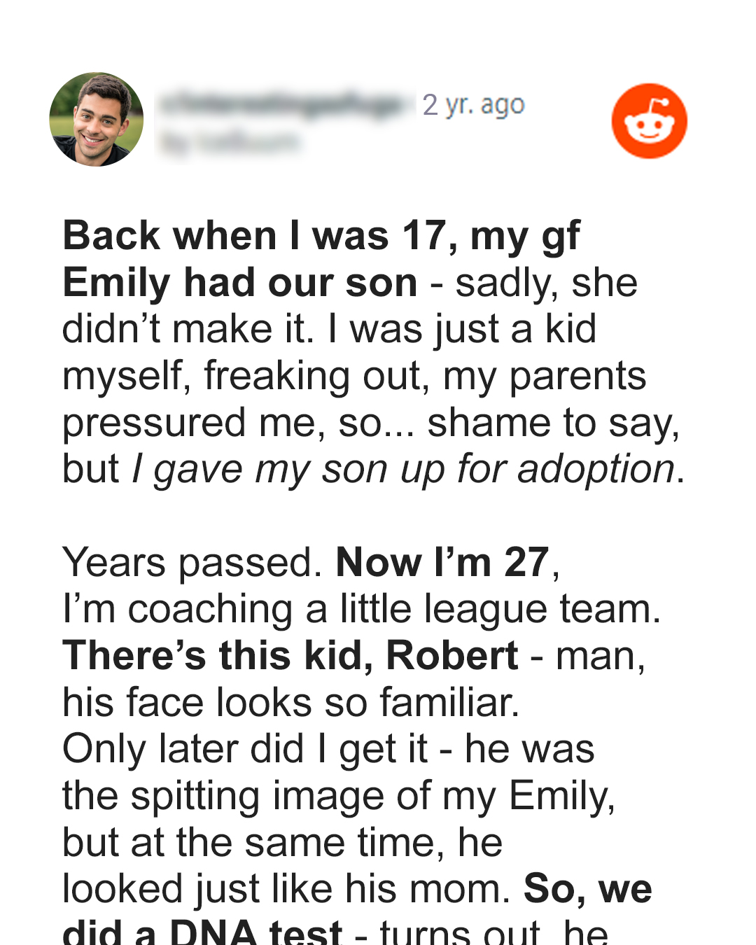 Teen Boy Puts His Newborn Son up for Adoption, Years Later He Accidentally Meets Him