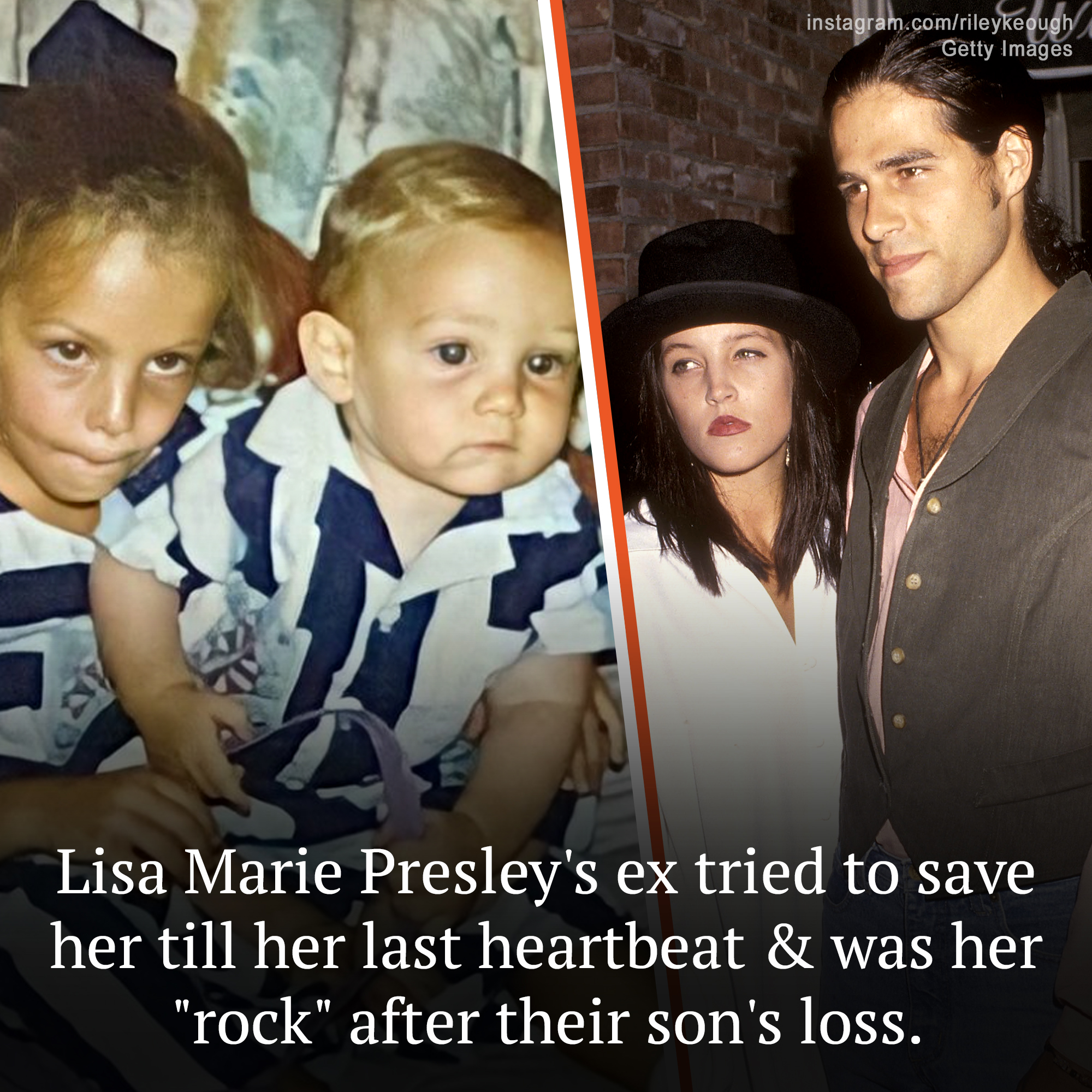 Lisa Marie Presley and her ex-husband and dad of her two kids, Danny Keough, came back together to lean on one another while mourning their son. “I knew this is the one man I could be connected to for the rest of my life,” Lisa once said about him.